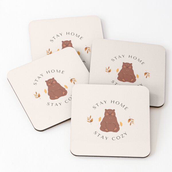 Item preview, Cute Bear Stay Home Stay Cozy designed and sold by douillet-design.
