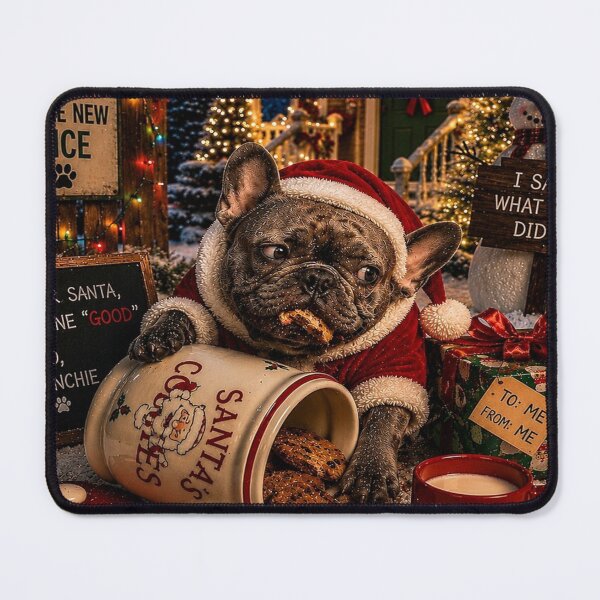 Item preview, Christmas French Bulldog – Naughty Is the New Nice designed and sold by FrenchiesMoneyEaters.