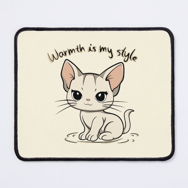 Item preview, Warmth Is My Style Cat designed and sold by Phyllya Design.