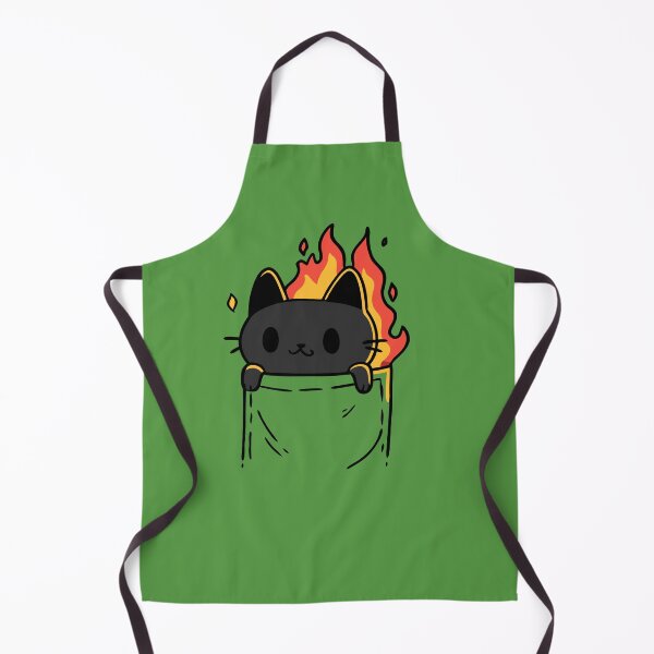 Item preview, Cute Flaming Pocket Black Cat Kawaii Chaos | Funny Void Cat Art designed and sold by kuwagatamushi.