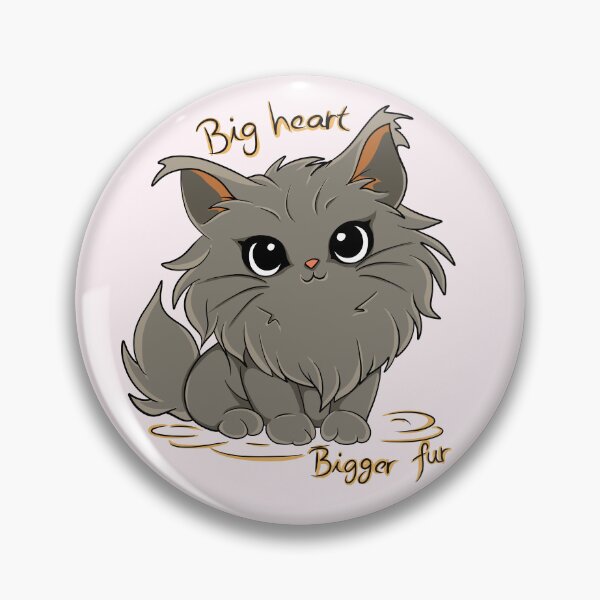 Item preview, Big Heart Bigger Fur Cat designed and sold by Phyllya Design.