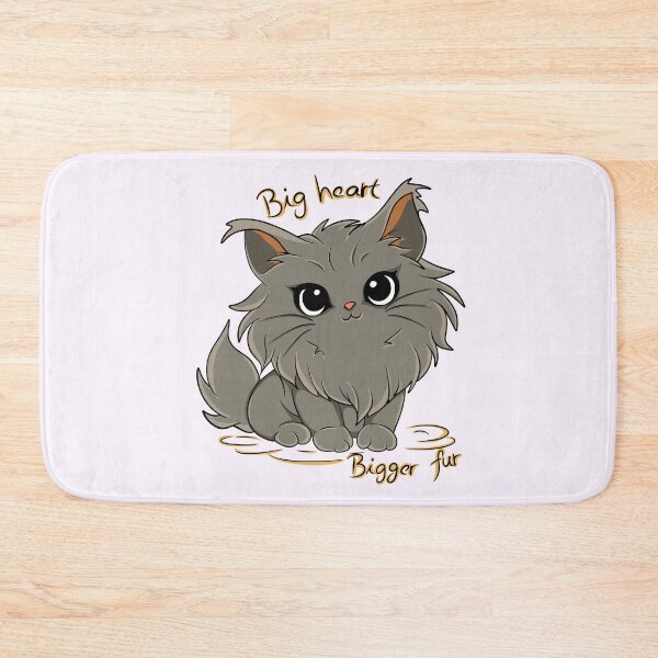 Item preview, Big Heart Bigger Fur Cat designed and sold by Phyllya Design.