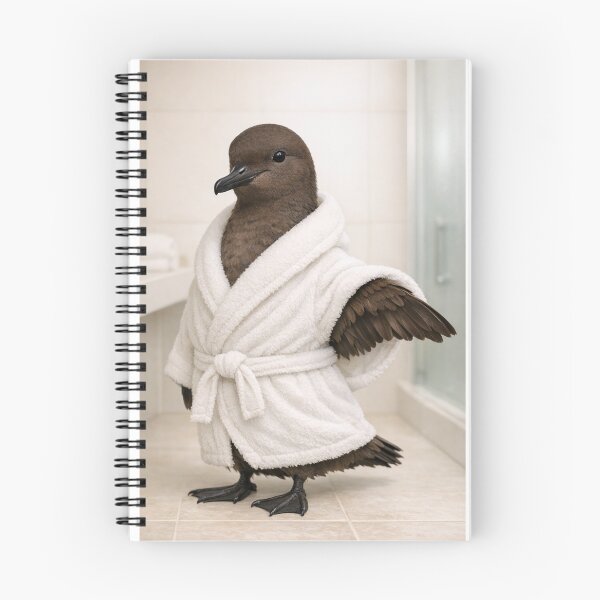 Item preview, Cozy Bathrobe Short-Tailed Shearwater designed and sold by Sillytoe.