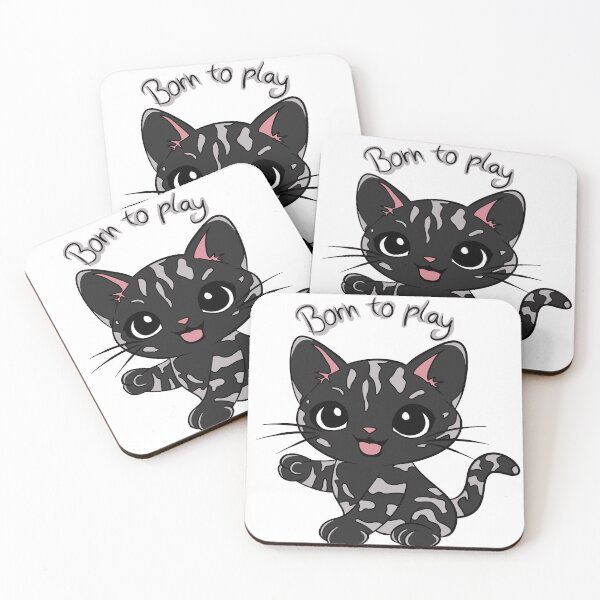 Item preview, Born to Play Cat designed and sold by Phyllya Design.
