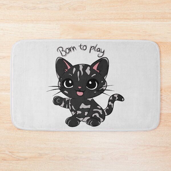Item preview, Born to Play Cat designed and sold by Phyllya Design.