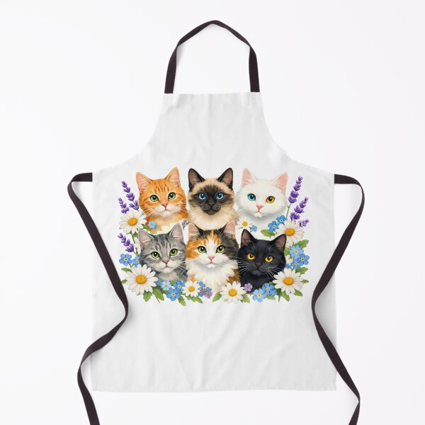 Item preview, Watercolor Cats and Flowers designed and sold by silviaol.