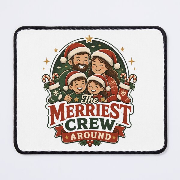 Item preview, The Merriest Crew Around Christmas Family Holiday Gift designed and sold by KristenosNehk.