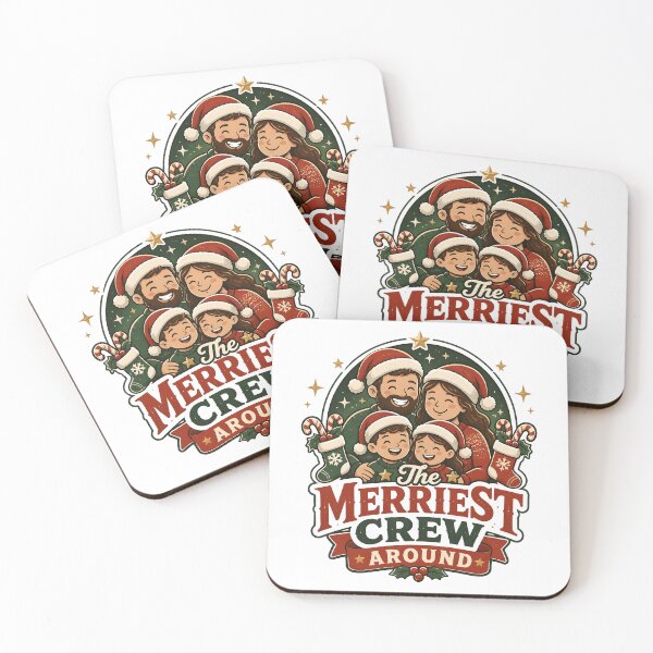 Item preview, The Merriest Crew Around Christmas Family Holiday Gift designed and sold by KristenosNehk.