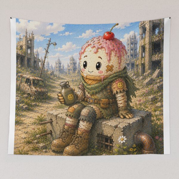 Item preview, Ice Cream Meltdown Post Apocalyptic Survivor designed and sold by Snackwave Ninety.