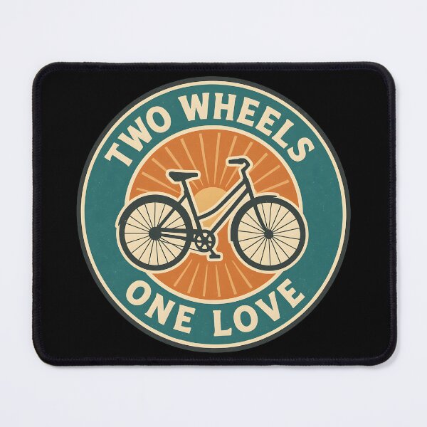 Item preview, Two Wheels One Love Retro Bicycle Cycling Enthusiast Bike designed and sold by Photo-Sphere101.