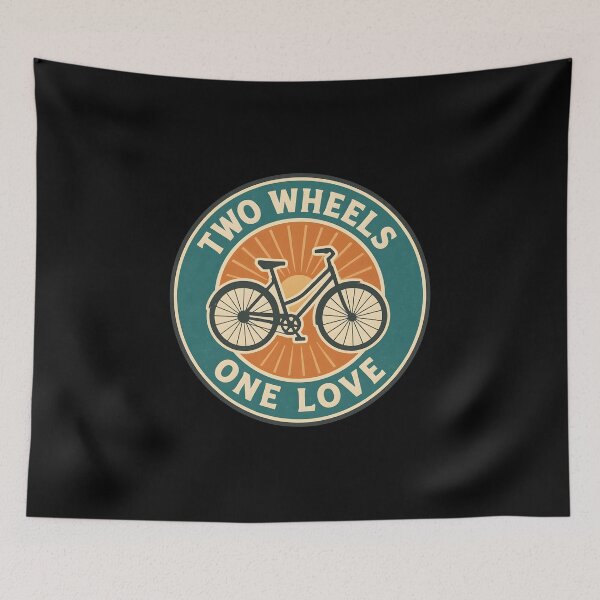Item preview, Two Wheels One Love Retro Bicycle Cycling Enthusiast Bike designed and sold by Photo-Sphere101.