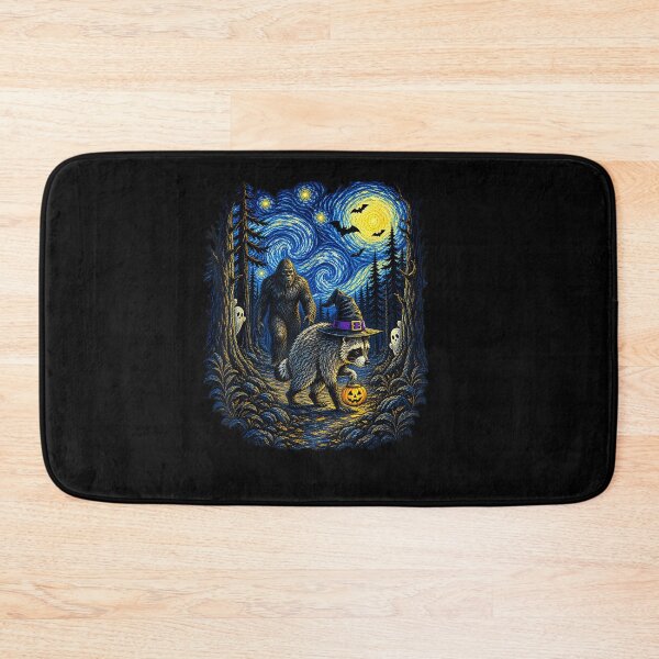 Item preview, Jimothy Raccoon Bigfoot Boo Pumpkin Van Gogh Halloween designed and sold by Juansustait.