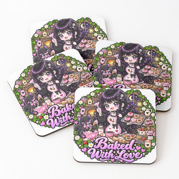 Item preview, Baked With Love Goth Girl Sticker designed and sold by AnnekeJordaan.