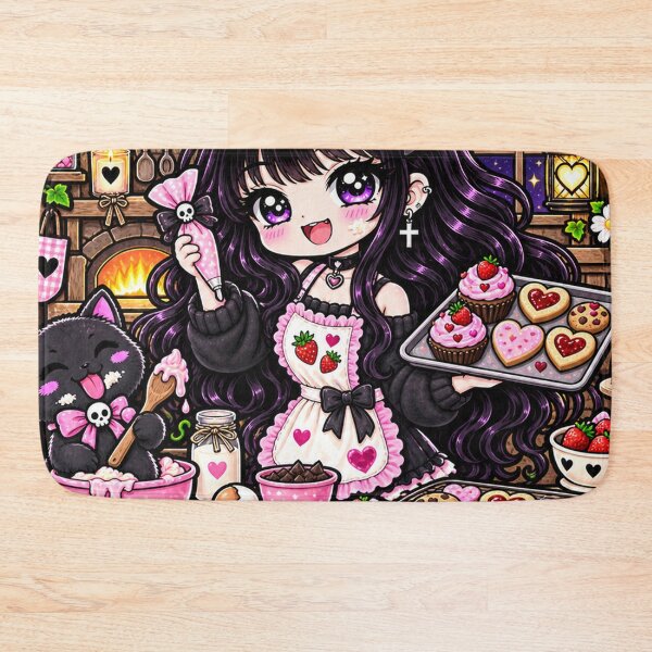 Item preview, Baked With Love Goth Girl Sticker designed and sold by AnnekeJordaan.