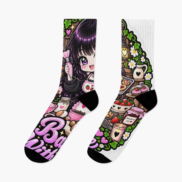 Item preview, Baked With Love Goth Girl Sticker designed and sold by AnnekeJordaan.