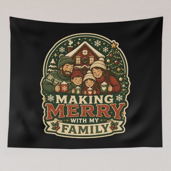 Item preview, Making Merry With My Family Christmas Family Holiday Gift designed and sold by KristenosNehk.