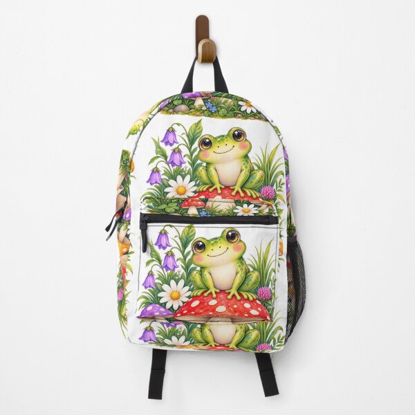 Item preview, Cute Frog on a Mushroom designed and sold by Art12shop.