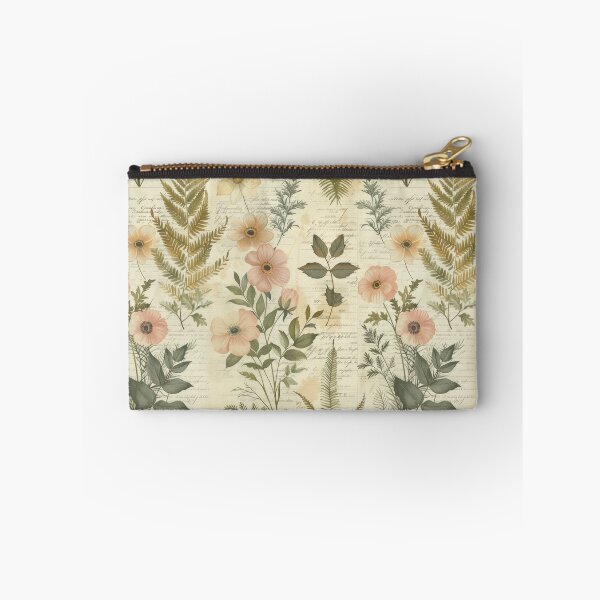 Item preview, Vintage Botanical Herbarium – Elegant Anemone & Fern Leaf Handwritten Script designed and sold by Whimsical Wayfarer.
