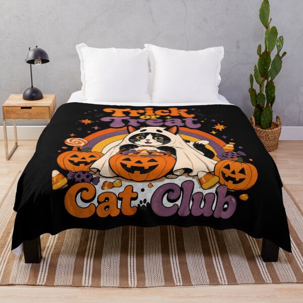 Item preview, Trick or Treat Cat Club Retro Halloween designed and sold by Retro Whiskers.
