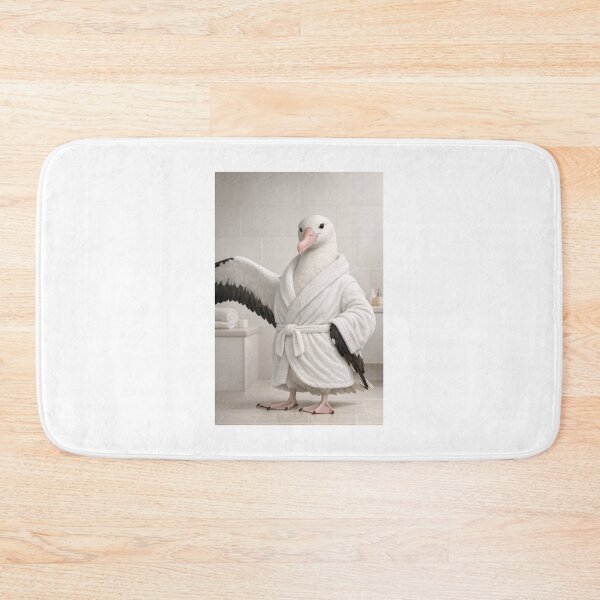 Item preview, Cozy Bathrobe Wandering Albatross designed and sold by Sillytoe.