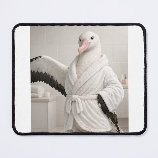 Item preview, Cozy Bathrobe Wandering Albatross designed and sold by Sillytoe.