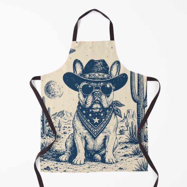 Item preview, Cowboy French Bulldog UFO Retro Western Frenchie designed and sold by Y-Vibes.