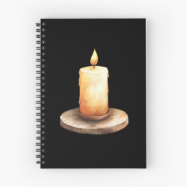 Item preview, Glowing Candle on Wooden Stand designed and sold by foundthenat.