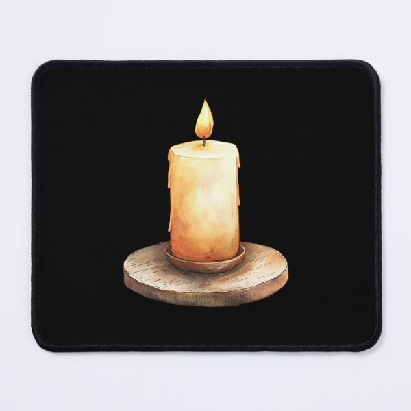 Item preview, Glowing Candle on Wooden Stand designed and sold by foundthenat.