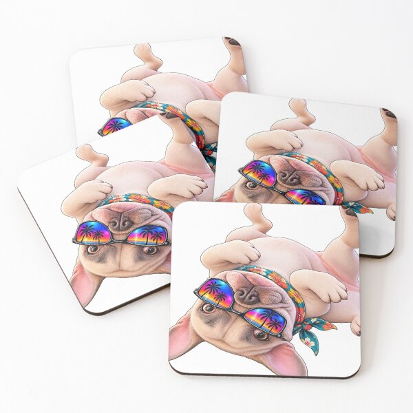 Item preview, Cute Summer French Bulldog - Chillin and Grillin Retro Dog designed and sold by FrenchiesMoneyEaters.