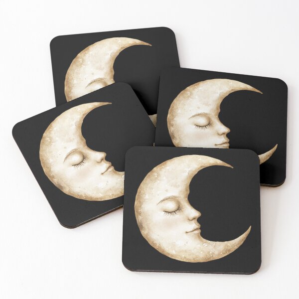 Item preview, Serene Moon with Face designed and sold by foundthenat.