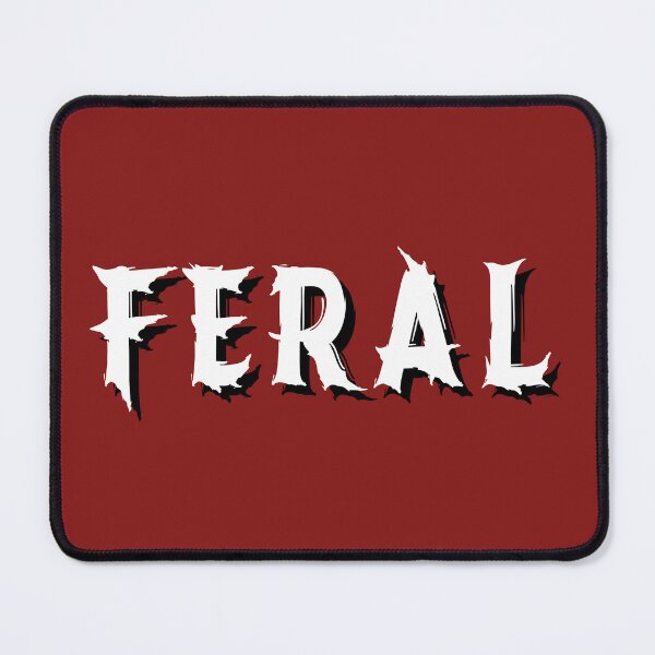 Item preview, Feral Spooky Gothic Bat Typography designed and sold by ACozyChaos.