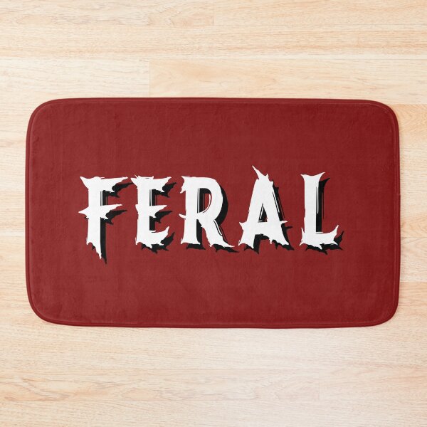 Item preview, Feral Spooky Gothic Bat Typography designed and sold by ACozyChaos.