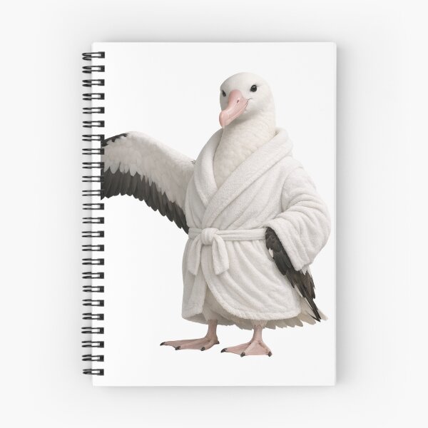 Item preview, Relaxing Bathrobe Wandering Albatross designed and sold by Sillytoe.