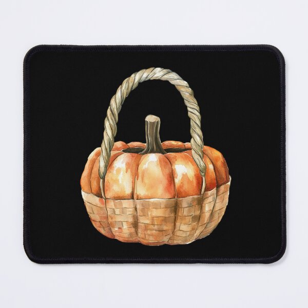 Item preview, Pumpkin Basket on Dark Background designed and sold by foundthenat.