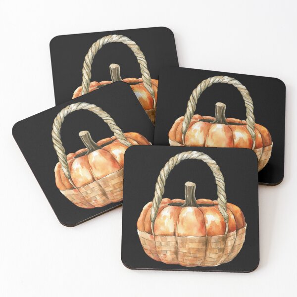 Item preview, Pumpkin Basket on Dark Background designed and sold by foundthenat.