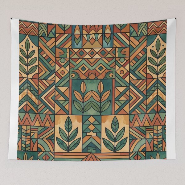 Item preview, Ethnic African Tribal Geometric Pattern designed and sold by Szpaku desart .