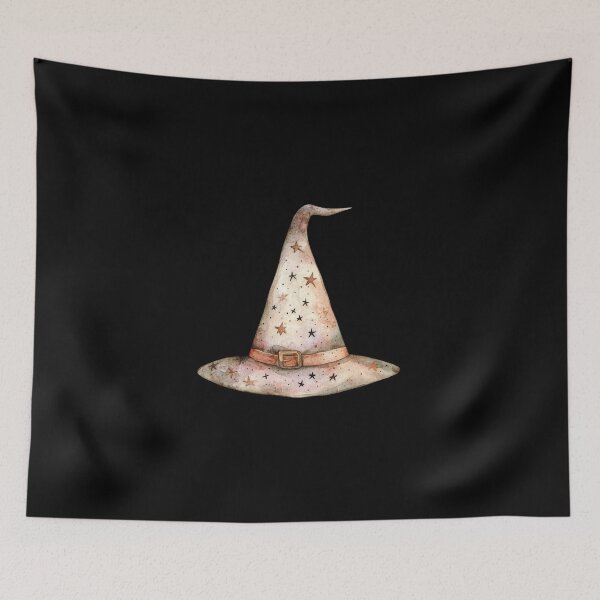 Item preview, Starry Witch Hat on Dark Background designed and sold by foundthenat.