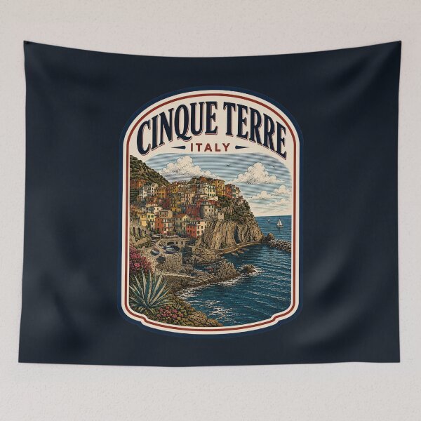 Aperçu de l'œuvre Cinque Terre - Italie créée et vendue par GoodOldVintage.