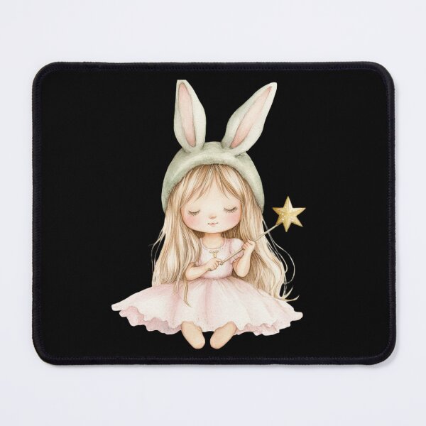 Item preview, Girl with Bunny Ears and Star Wand designed and sold by foundthenat.