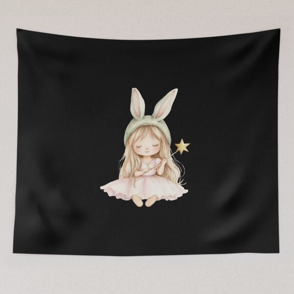 Item preview, Girl with Bunny Ears and Star Wand designed and sold by foundthenat.