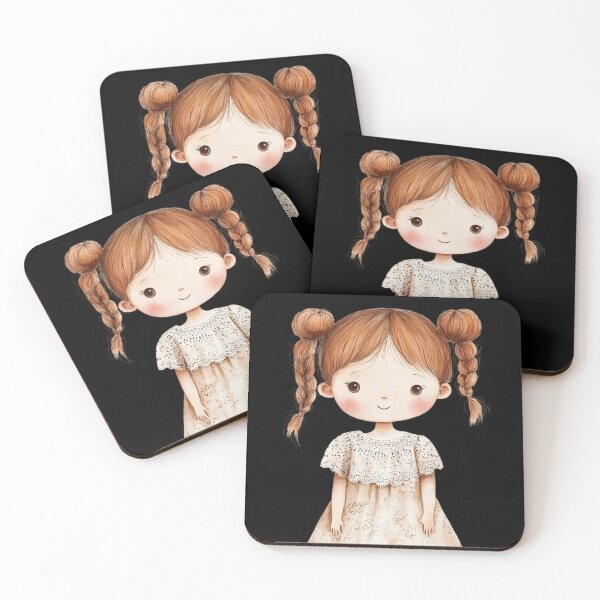 Item preview, Linda chica con cabello trenzado designed and sold by foundthenat.