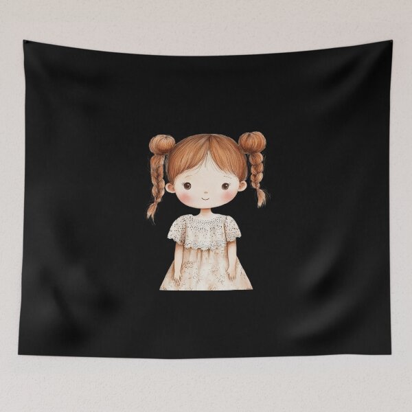 Item preview, Cute Girl with Braided Hair designed and sold by foundthenat.