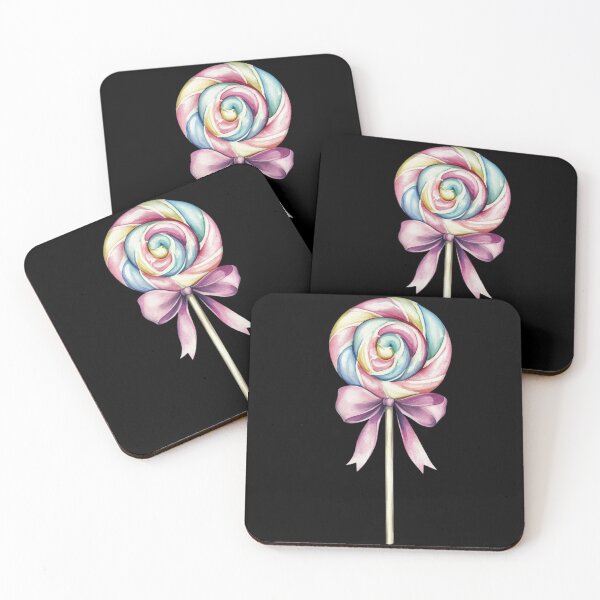 Item preview, Colorful Swirl Lollipop with Ribbon designed and sold by foundthenat.