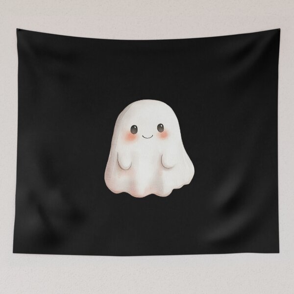 Item preview, Adorable Smiling Ghost designed and sold by foundthenat.
