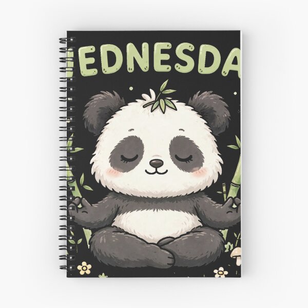 Item preview, Wednesday Yoga Panda Meditation - Cute Zen Kawaii Sticker designed and sold by Surviving Monday Club.