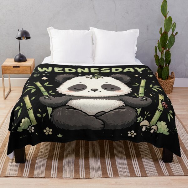 Item preview, Wednesday Yoga Panda Meditation - Cute Zen Kawaii Sticker designed and sold by Surviving Monday Club.