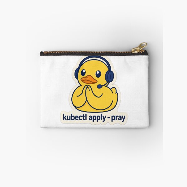 Artikelvorschau, kubectl apply pray Duck Laptop Sticker entworfen und verkauft von Power Designs.