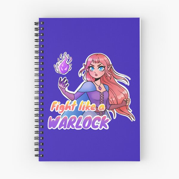 Item preview, Fight Like a Warlock - D&D Character Art designed and sold by Julieel.exe.