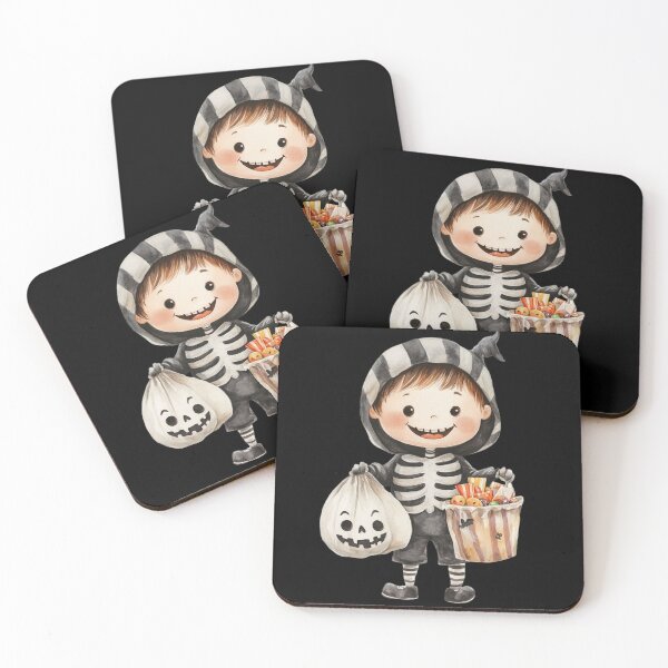 Item preview, Child Dressed as Skeleton on Halloween designed and sold by foundthenat.