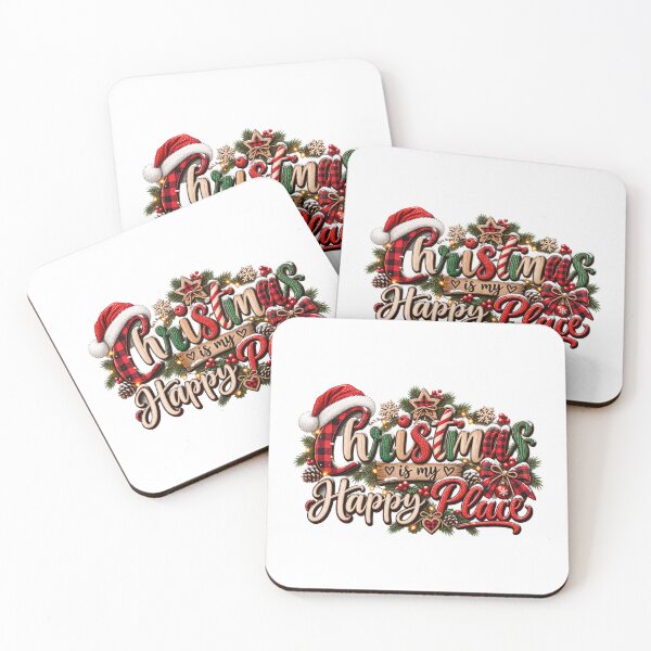 Item preview, Christmas Is My Happy Place designed and sold by Wild Ink Studio by Barbara.